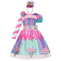 Girls Candy Costume Princess Dress Halloween Birthday Cosplay Dress up