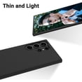 thumbnail image 3 of Silicone Case for Samsung Galaxy S23 Ultra, Silky-Soft Touch Galaxy S23 Ultra Phone Case with Microfiber Lining, [Slim Fit][Shockproof], (Black), 3 of 15