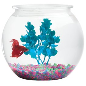 Hawkeye 2 Gallon Shatterproof Plastic Fish Bowl Walmart Com