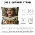 thumbnail image 5 of YINGXI  Butterfly Throw Pillow Covers Butterfly Gifts for Girls Women, Gifts for Butterfly Lovers, Butterfly Room Decor for Girls, Butterfly Bedroom Decor 20x20in, 5 of 5