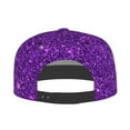 thumbnail image 4 of Balery Baseball Cap Flat Bill Hats for Men Adjustable Size for Running Workouts and Outdoor Activities All Seasons Dad Hat(Purple Glitter ), 4 of 9