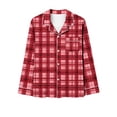 thumbnail image 4 of Wancir Ensemble de Pyjamas de Noël 2 Pcs pour Femmes, Chemises à Manches Longues avec Nœud Mignon, Pantalons, Ensembles de Pjs Graphiques, Confitures de Noël, 4 of 5