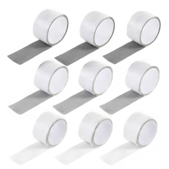 9 Pack Self Adhesive Repair Screen Tape in 3 Colors for Mesh Patching