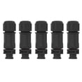 thumbnail image 2 of Aviation Cable Connector, 7/16-28UNS Thread 5PCS 60V 5A 4 Pin Wire Connector  for Outdoor Lighting Monitoring, 2 of 7