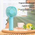 thumbnail image 6 of Newxiaaa Small Room Air Circulator Quiet Fan Personal Small Desk Fan With Base Small Fans For Bedroom Quiet Usb Rechargeable Battery Operated Mini for Sleeping (Khaki), 6 of 7