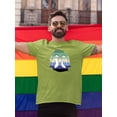 thumbnail image 2 of Penguin Couple W Pride Flag T-Shirt Men -Smartprints Designs, Male x-Large, 2 of 4