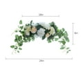 thumbnail image 4 of Swags floralcorativos Arreglo floral Flor rosa para Telón de fondo Decoración boda , Blanco yotijar Flores de arco de boda, 4 of 4