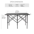 thumbnail image 4 of EVER ADVANCED Lightweight Foldable Aluminum Camping Table, Black, 4 of 7