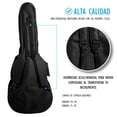 thumbnail image 4 of Estuche para bajo eléctrico, Funda para bajo eléctrico con tirantes y asa con goma para su fácil transporte, Gig bag, guitar case para trasporte y protección Kidam  Bordes Grises, 4 of 4