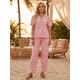 thumbnail image 2 of Conjunto 2 Piezas Estampado Floral, Camisa y Pantalón Amplio, Look Fresco y Elegante para Mujer, 2 of 5