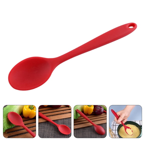 PENIKOKO Silicone Spoon Red 1Set 8x1.8x1.8in