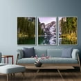 thumbnail image 2 of IDEA4WALL Framed Wall Art Print Set Snowy Winter Mountain with Lake & Forest Nature Wilderness Photography Realism Rustic Scenic Colorful Ultra for Living Room, Bedroom, Office - 24"x36"x3 White, 2 of 4