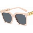 thumbnail image 1 of Square Retro Large Frame Sunglasses Woman Street Fashion Sunglasses (Color : E, Size : 1), 1 of 4