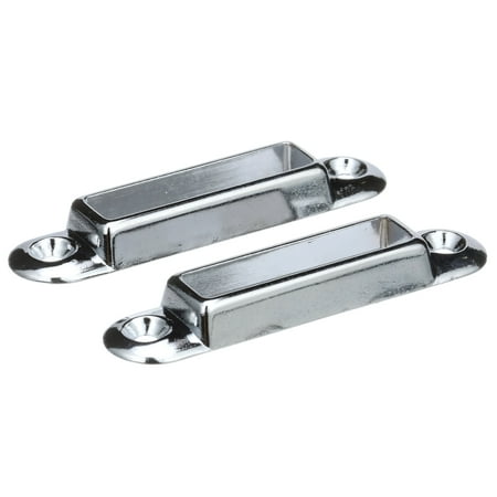 Bow Sockets - Seachoice 78011 Chrome-Plated Zinc Marine Cover Support Angled Bow Sockets, Set of 2