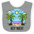 thumbnail image 3 of Inktastic Summer Vacation in Key West Boys or Girls Baby Bib, 3 of 4
