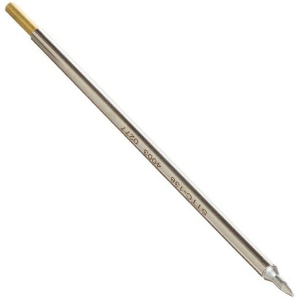 Metcal STTC-138 STTC Series Soldering Cartridge for Most Standard  Applications, 775°F Maximum Tip Temperature, Chisel 30° , 1.5mm Tip Size,  9.9mm Tip 