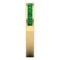 thumbnail image 4 of 0.84 ct Brilliant Princess Cut Simulated Emerald 14k Yellow Gold Stackable Band SZ 10.5, 4 of 6