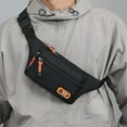 thumbnail image 1 of Men's Chest Bag Adjustable Waist Bag Outdoor Sports Shoulder Bag Messenger Bag No Pilling Suitable As A Gifts For Boyfriends Zipper Bag, 1 of 6