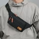 thumbnail image 1 of Bolso de pecho para hombre | Bolso mensajero ajustable en la cintura y el hombro - Tela impermeable ligera, gris, 30x14cm, multibolsillo, transpirable Deportes al aire libre Viaje Crossbody, 1 of 6