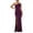 Wine-02, variant on Women's Satin One Shoulder Ruched Bodycon Maxi Dress, Sexy Formal Tight Side Slit Date Evening Gown