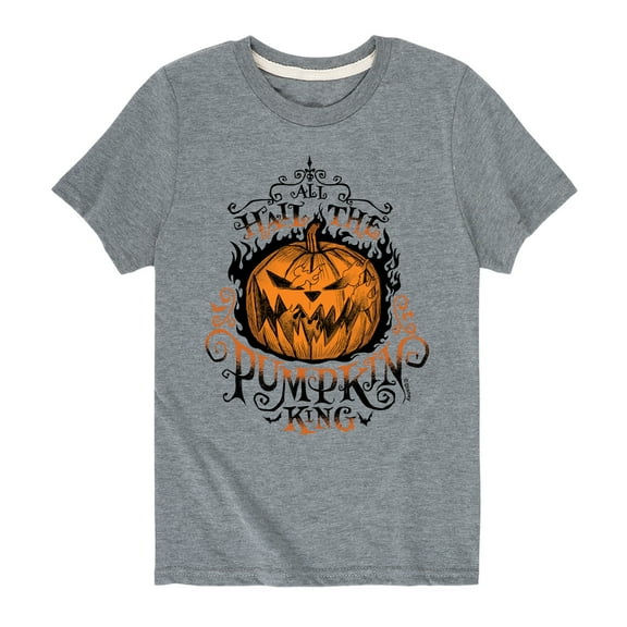 The Nightmare Before Christmas - All Hail Pumpkin King - Youth Short Sleeve Graphic T-Shirt
