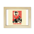 thumbnail image 1 of Chinese Model Red Educational Propaganda Desktop Photo Frame Picture Art Decoration Painting 6x8 inch, 1 of 3