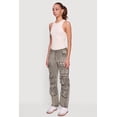 thumbnail image 3 of Women's Acid Wash Straight Leg Utility Jeans, 3 of 5