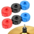 thumbnail image 4 of DINHEAROM Drum Cymbal Quick Release Nuts 6Pcs Red Plastic Simple Structure for Stage Drumming, 4 of 8
