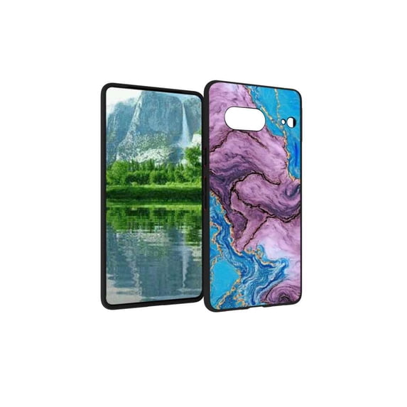 Blue-Marble-50 Phone Case, Degined for Google Pixel 7 Case Men Women, Flexible Silicone Shockproof Case for Google Pixel 7