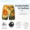 thumbnail image 3 of Fotbe Golden Sunflower In Field Traje de Baño para Hombre – Shorts de Natación de Secado Rápido con Forro y Bolsillos-XX-Large, 3 of 6