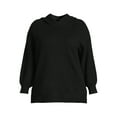 thumbnail image 5 of Terra & Sky Women's Plus Size Raglan Hoodie Sweater, 5 of 5
