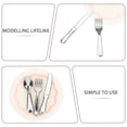 thumbnail image 3 of Miangastore 6 Sets Mini House Accessories Miniature Plates Forks Spoons Cutters Tableware, 3 of 8