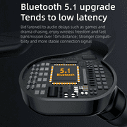 POINTERTECK Bluetooth 5.1 Headset Wireless Earbuds Earphones Stereo Headphones Ear Hook NEW(Black)
