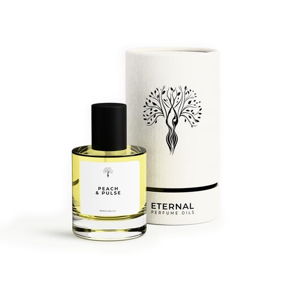 Eternal Perfume Oils Peach and Pulse Perfume Oil for Women & Men, 1 fl oz (30 mL) Dropper Bottle, Alcohol-Free Long-Lasting Concentrated Fragrance
