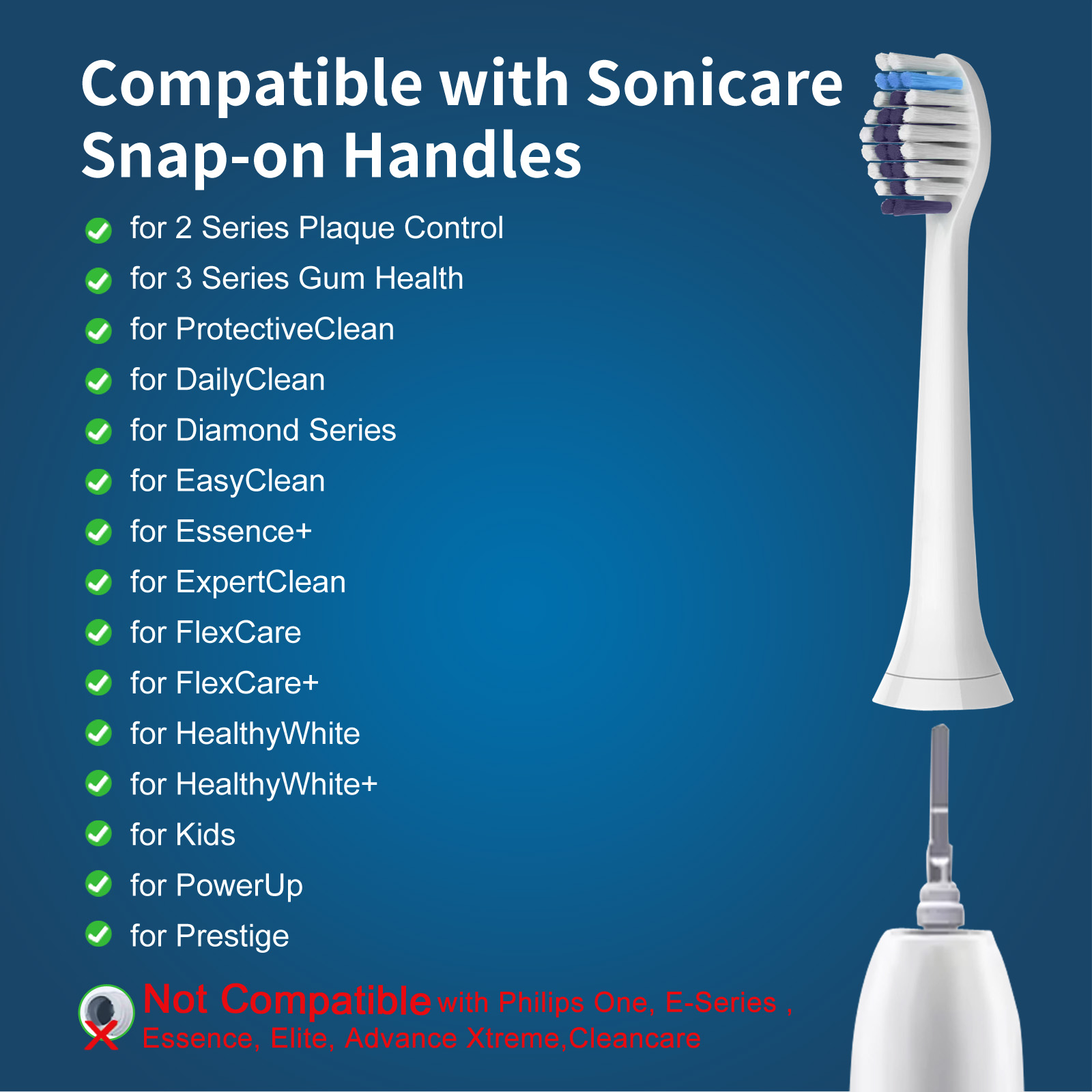 Replacement Brush Heads for Philips Sonicare 8 Pack photo 7