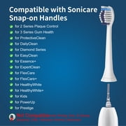 8 Pack Replacement Brush Heads, Compatible with Philips Sonicare Electric Toothbrush, 4pcs Precision Clean and 4pcs Whitening Clean Brush Heads,White.