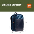 thumbnail image 6 of Ozark Trail 30L Unisex Coated Polyester Travel Backpack with Padded Laptop Sleeve and Luggage Pass-Through, Blue, 6 of 16