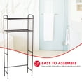 thumbnail image 6 of Home Basics 2 Shelf Bathroom Space Saver, Bronze, 6 of 6