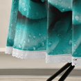 thumbnail image 5 of SKYSONIC Turquoise Rose Tablecloth Round Tablecloths Polyester Tablecover Cloths Washable Tabletop Runner Kitchen Party Picnic Dining Home Decor 60inch, 5 of 7