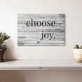 thumbnail image 2 of Elephant Stock Choose Joy Typography Wall Art - Horizontal Canvas Wall Art - Living Room Wall Decor - Inspirational And Typography Canvas - Brown And Gray Decor - 12" x 8", 2 of 8