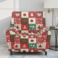 thumbnail image 2 of Kuiaobaty Plaid Snowflake Print Reclining Slipcover Breathable Recliner Chair Cover Large with Pocket Easy Replacement Reclining Sofa Slipcover Thick Recliner Couch Cover for Living Room, 2 of 8