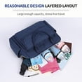 thumbnail image 2 of Diaper bag tote, baby travel bag, multi-functional diaper bag with 3 insulated pockets, wet and dry compartments, large capacity, crossbody travel maternity bag, lightweight shoulder bag (Dark blue), 2 of 6