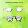 thumbnail image 2 of PETMAKER Set of 2 Large 40 OZ Stainless-Steel Elevated Dog Bowls with Stand, 2 of 8