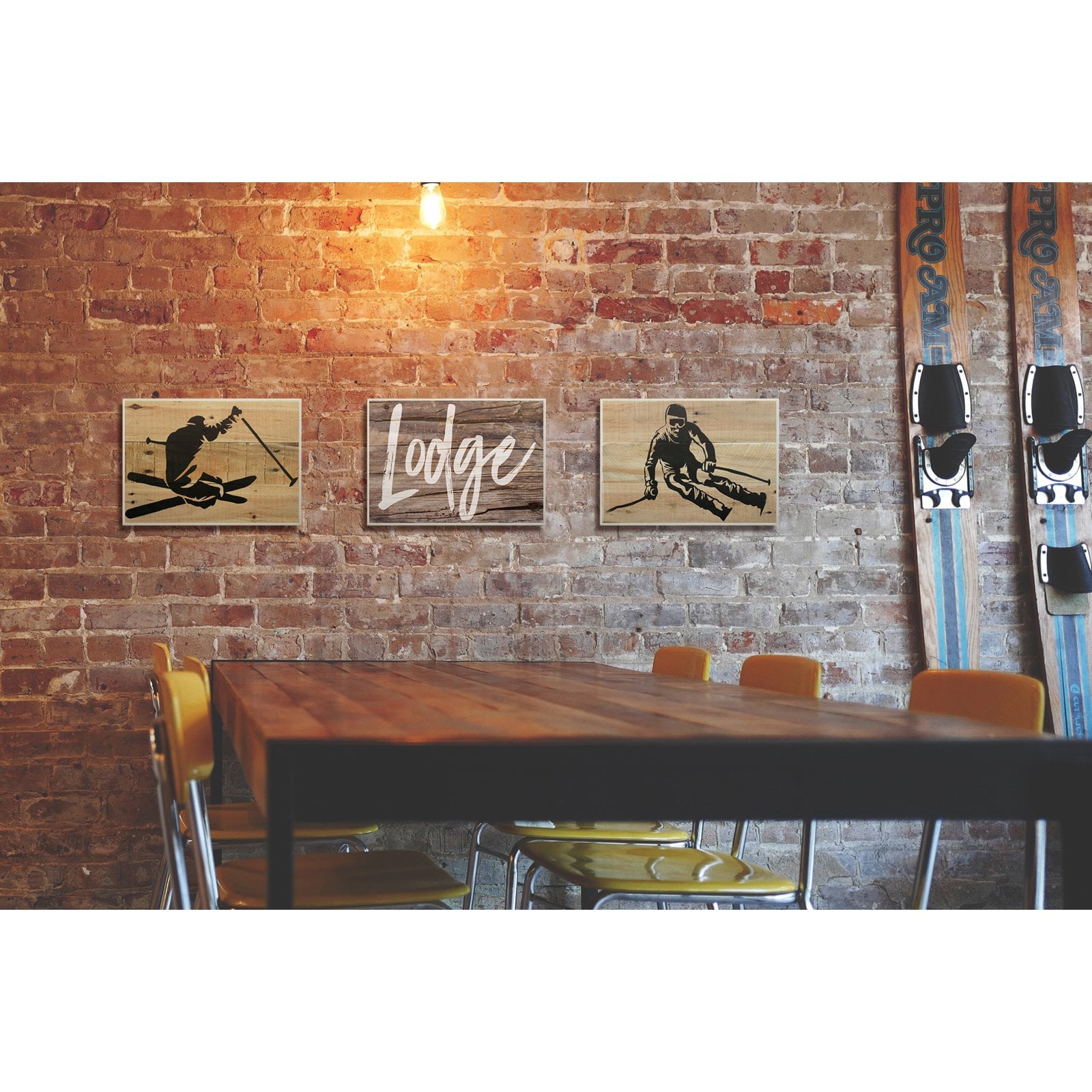 The Stupell Home Decor Collection Skier Back Wall Art