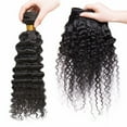 thumbnail image 6 of Benehair Malaysian Virgin Human Hair Extensions 1 Bundle 100g Deep Wave Hair Weave Weft Black Women 18 inch 8A, 6 of 10