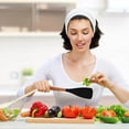 thumbnail image 6 of 1/2PCS Silicone Ash Spoon, Multifunction Spatula Cooking Spoon, HeatResistant Rubber Silicone Spatula Spoon with Wooden Handle, for Cooking, Serving, Stirring, Scooping, Scraping, 6 of 8
