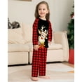 thumbnail image 3 of Family Christmas Pajamas, Syphoria 1PC Pajamas Set Long Sleeve Top and Pant Matching Family Christmas Pajamas Set, 3 of 4