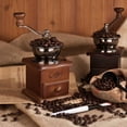 thumbnail image 5 of ER Un molinillo de café, molinillo de café en grano, molinillo de café manual, pequeño molinillo retro doméstico Rojo Verde, 5 of 5