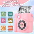 thumbnail image 2 of Cámara Instantánea para Niños de 1080P,Camara Fotografica Instanea,Camara Infantil para Niñas con Tarjeta SD de 32 GB y 5 Vols Papel de Irión,Cordón de Mano,Cable de Datos USB C, 2 of 5
