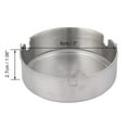 thumbnail image 2 of Outdoor Portable Metal Cylinder Designed Ashtray for Car, with 3 Grooves, Silver Tone, 2 of 5